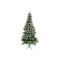 Brad artificial de Craciun eMazing, nins, decorat cu conuri pin rosii, pentru perete/colt, inaltime 150 cm, diametru 83 cm, 319 ramuri, suport metalic