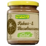 Crema de Cocos, Alune si Curmale Fara Zahar Bio 250gr Rapunzel