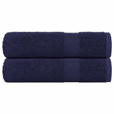 vidaXL Prosoape de m&amp;acirc;nă 2 buc Bleumarin 50x100 cm 360 g/m&amp;sup2; 100% bumbac 136782 foto