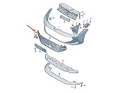 Capac cui remorcare Vw Passat (B9), 02.2024-, montare fata, grunduit; in bara, OE, 3J08072419B9