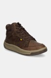 Caterpillar sneakers din piele APA CUSH MID culoarea maro, P725923