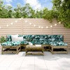 VidaXL Set mobilier de grădină cu perne, 7 piese, lemn de pin tratat 3185933