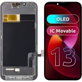 Cumpara ieftin Display cu Touchscreen ZY pentru Apple iPhone 13, cu Rama, Versiune OLED IC Movable, Negru