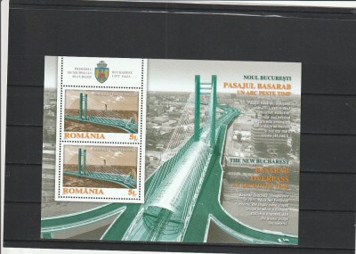 ROMANIA 2011 LP 1905 a NOUL BUCURESTI PASAJUL BASARAB BLOC DE 2 SERII MNH foto
