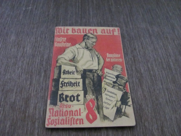 Propagandă Nazistă Carte Poștală