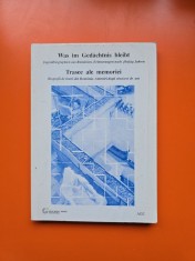 Trasee ale memoriei - Biografii de tineri din Romania. Amintiri dupa cincizeci de ani - edtie bilingva romana/germana