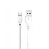 Cablu Date si Incarcare USB-A - microUSB XO Design NB103, 18W, 2m, Alb