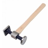 Ciocan Profesional pentru tinichigerie cu cap rotund plat si patrat in carouri