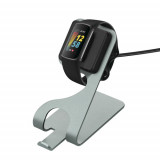 Docking stand pentru Fitbit Charge 5/Luxe, Kwmobile, Negru/Gri, Metal, 58721.01