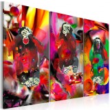 Cumpara ieftin Tablou - Crazy Monkeys - triptych 120x80 cm