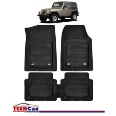 Covorase Auto TeamCar&reg; Tip Tavita Compatibile Jeep Wrangler TJ (1997&ndash;2006) Negru Material Rezistent