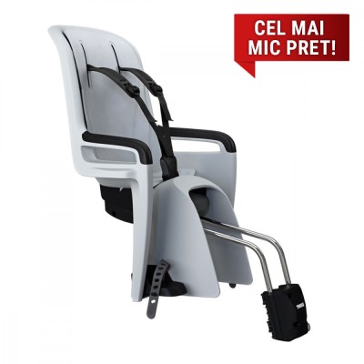 Scaun pentru copii, Thule RideAlong2 Light Grey, cu montare pe bicicleta in spate foto