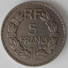 Moneda Franta - 5 Francs 1933