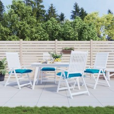 vidaXL Perne de scaun 4 buc. albastru deschis 40x40x7 cm textil oxford
