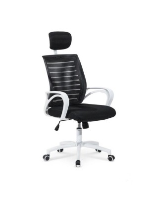 Scaun birou cu mesh HM Socket, cadru polipropilena, mecanism de balans, tetiera reglabila, 120 kg, negru foto