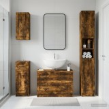 Cumpara ieftin Set de dulapuri pentru baie, 4 piese UTRECHT Stejar fumuriu