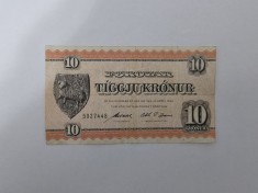 Feroe 10 Kronur 1949 rosie foto