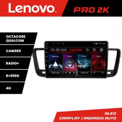 Navigatie Peugeot 508 Lenovo Kit-5637 8 core QLED 2K 8+256 360 Android Waze USB Navigatie Internet Youtube Radio CarStore Technology foto