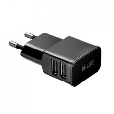 INCARCATOR RETEA 2 X USB 2A MAX (1A+2A) MLIFE foto