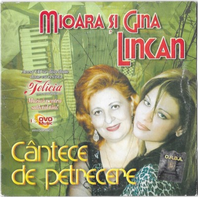 CD Mioara Lincan Și Gina Lincan &amp;lrm;&amp;ndash; C&amp;acirc;ntece De Petrecere, original foto