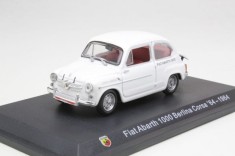 Macheta Fiat 600 Abarth 1000 Berlina/Corsa &#039;64 1964 - Metro/ Hachette 1/43