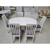SET MARCO 10 MASA 106/141 CM + 6 SCAUNE personalizabil pe culori