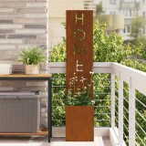 vidaXL Ecran de intimitate pentru grădină Traforaj Ruginit 32 x 140 cm 876426