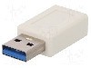 Cablu USB A mufa, USB C soclu, USB 3.0, lungime {{Lungime cablu}}, {{Culoare izola&amp;amp;#355;ie}}, Goobay - 55225 foto