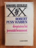 DREPTATEA LUI JEREMIAH BEAUMONT - Robert Penn Warren