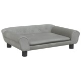 Cumpara ieftin Canapea pentru copii, gri deschis, 70x45x26 cm, catifea