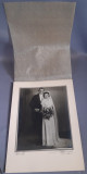 Fotografie veche pe carton, nunta cuplu vienez - fotograf Otto Rohringer