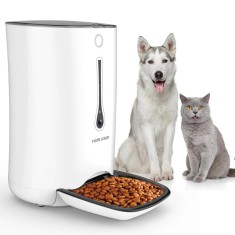 Hranitor automat WiFi 5G pentru caini si pisici,dispenser mancare 6L,Videocamera foto