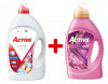Detergent lichid pentru rufe colorate Active, 4.5 litri, 90 spalari + Balsam de rufe Active Happy Day, 1.5 litri, 60 spalari