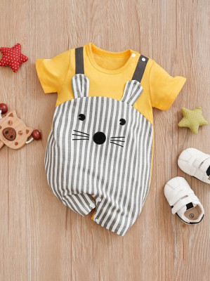 Costum - Salopeta Copii 3-6M | 9-12M | 12-18M | 18-24M | 2-3Y | 3-4Y foto