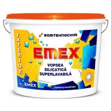 Vopsea Lavabila Silicatica Exterior &ldquo;Emex&rdquo; - Alb - Bid. 15 L