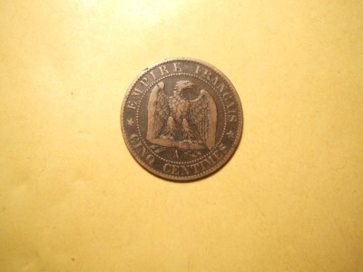 FRANTA 5 CENTIMES 1863 A foto
