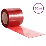 Perdea pentru usa, rosu, 200 mmx1,6 mm 50 m, PVC