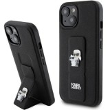 Husa pentru iPhone 15 / iPhone 14 / iPhone 13 - Karl Lagerfeld Saffiano Gripstand (KLHCP15SGSAKCPK) - Karl&amp;Choupette