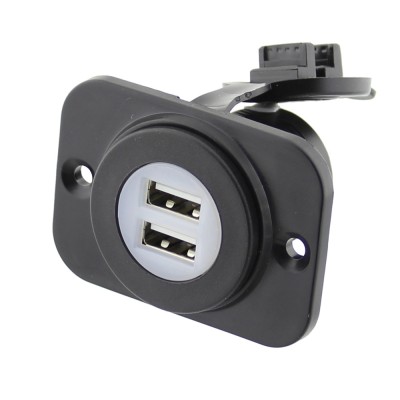 Incarcator USB, 12-24V, 2x2.1A, SCI, A13-194BPS-BB3, T100027 foto