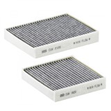 Set filtre habitaclu Carbon Activ Mann pentru Citroen C3 II III, C4 Cactus, DS3