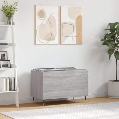 vidaXL Dulap pentru discuri gri sonoma 74,5x38x48 cm lemn prelucrat 831722 foto