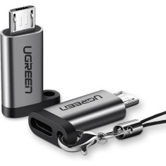 ADAPTOR Ugreen, &amp;quot;US282&amp;quot;, USB Type-C(M) la micro USB(T), gri &amp;quot;50590&amp;quot; (timbru verde 0.08 lei) - 6957303855902 foto