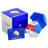 Cub tip Rubik GAN Megaminx V2 MagLev UV (Black), jucarie educativa