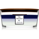 Woodwick Trilogy Evening Luxe lum&acirc;nare parfumată cu fitil din lemn (hearthwick) 453,6 g