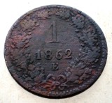 F.111 AUSTRIA 1 KREUZER 1862 E