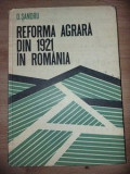Reforma agrara din 1921 in Romania- D. Sandru