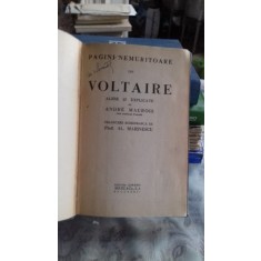 PAGINI NEMURITOARE DIN VOLTAIRE ALESE SI EXPLICATE DE ANDRE MAUROIS