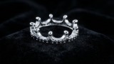 Cumpara ieftin Inel din Argint 925 Black Tiara Crown , Eleganta Princiara E i Contrast Hipnotic