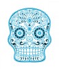 Sticker decorativ, Skull, 78 cm, 216STK-2, natura si peisaje
