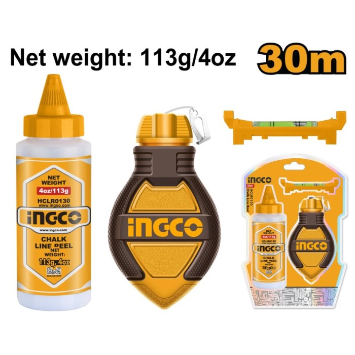 Ata trasat 30 m cu praf - Ingco HCLR0130
